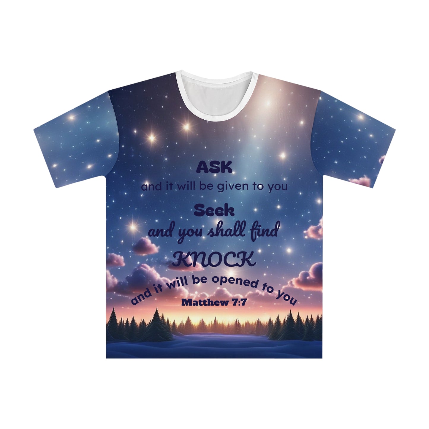 Inspirational Sky T-Shirt, Comfortable Casual Tee for Everyday Wear, Perfect Gift for Friends and Family, Motivational Shirt, Starry Design