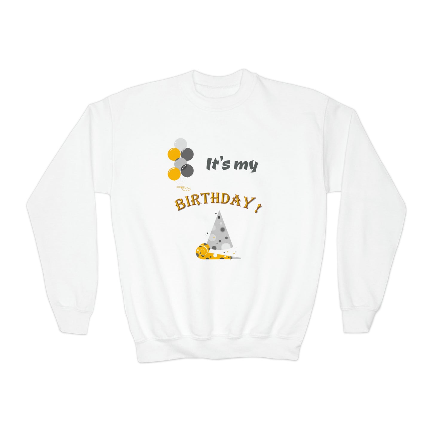 It's my Birthday Youth Crewneck Sweatshirt