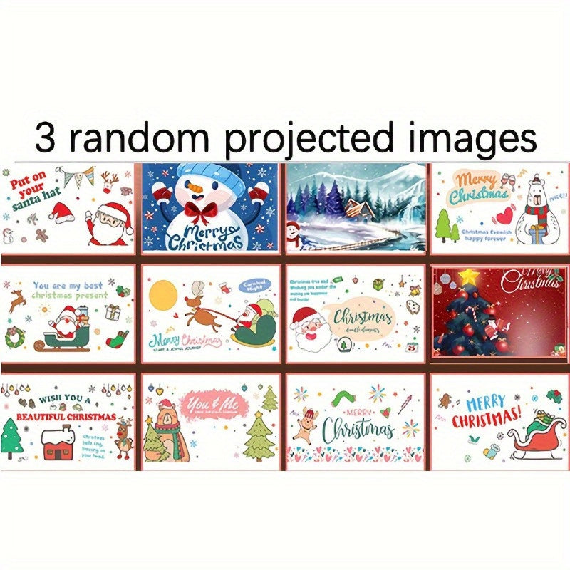 1Pc Magic Light Projector, Flashlight Toy, Multiple Images Stickers