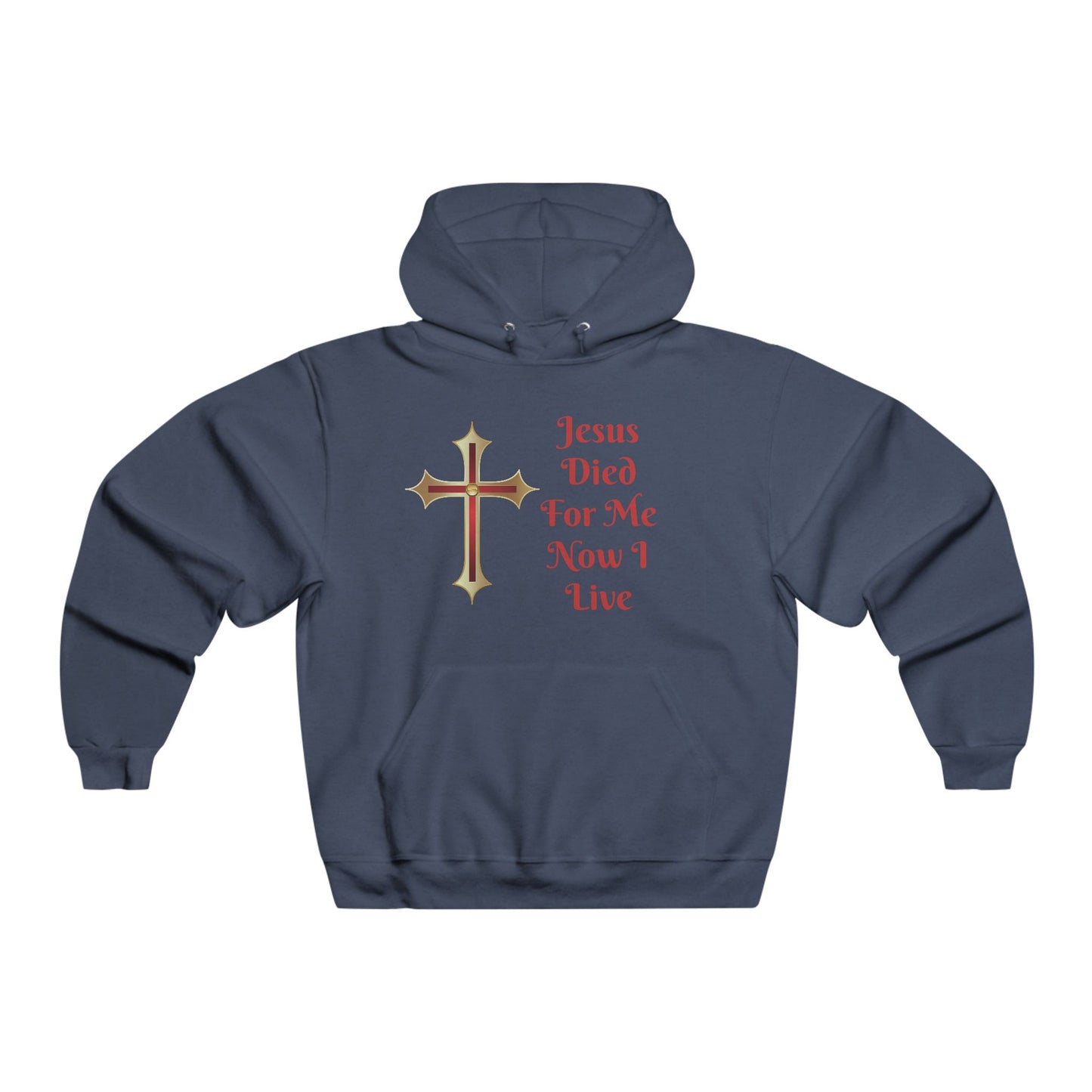 Faith-Inspired Men's Hooded Sweatshirt, Religious Hoodie, Inspirational Apparel, Christian Gift, Casual Comfort, Everyday Wear