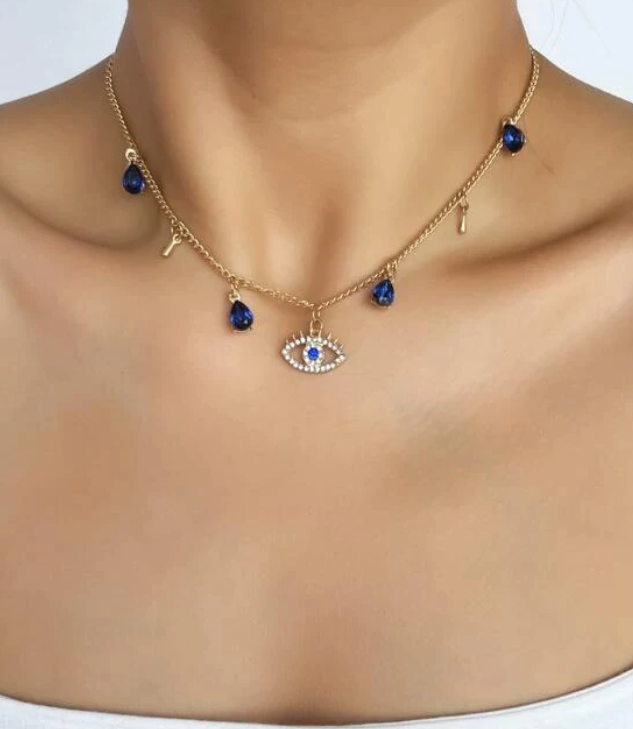 Gold Plated Crystal Necklace