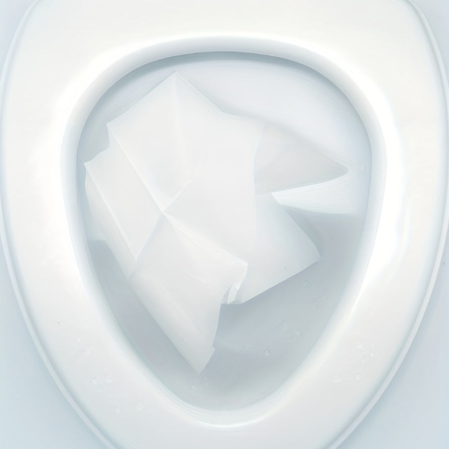 100 Pcs Toilet Seat Covers,Dissolved In Water, Portable Individually Packaged, For Use During Travel, Potty Training And Many More