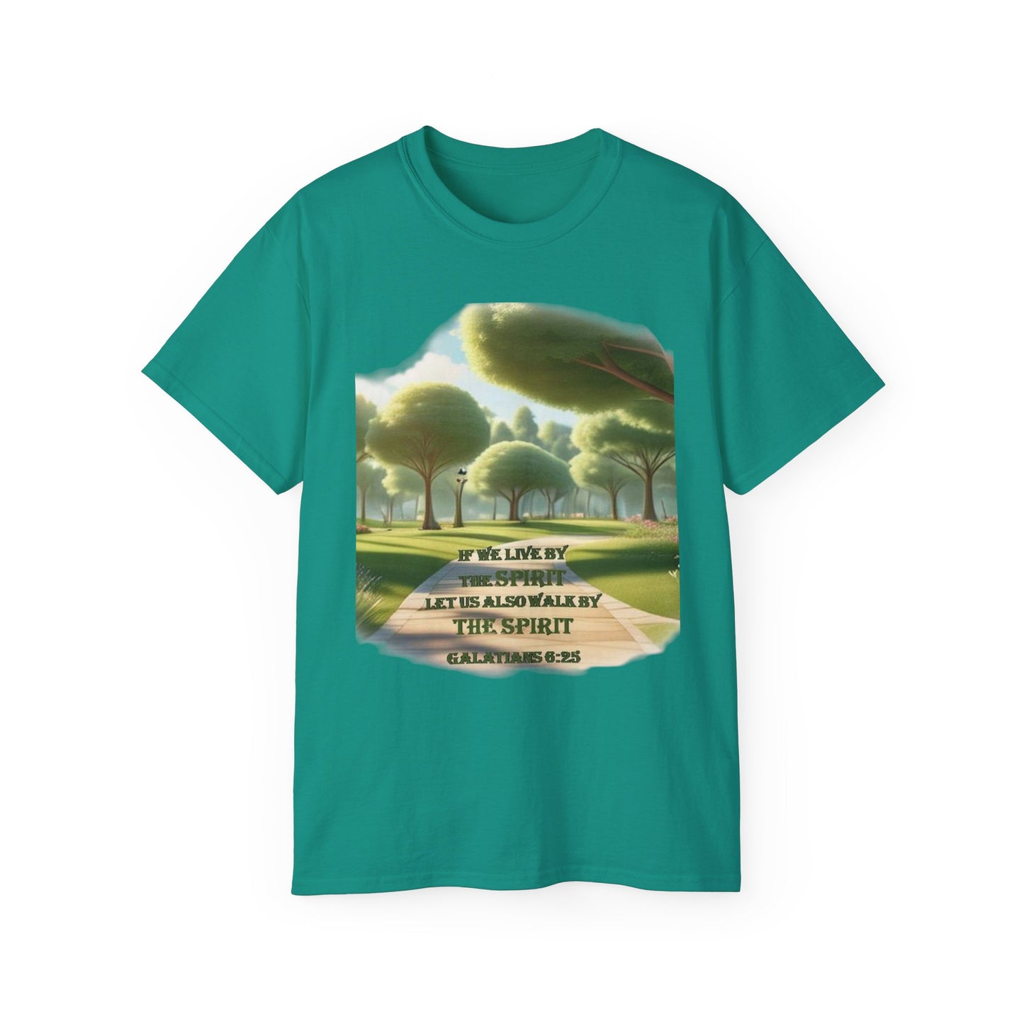 Spiritual Nature Tee, Unisex Cotton Shirt, Inspirational T-Shirt, Garden Lover's Gift, Faith-Based Apparel