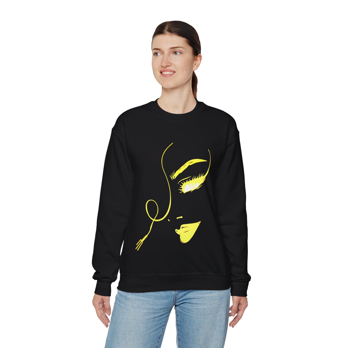 Women's Face Crewneck Sweatshirt