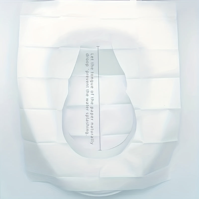 100 Pcs Toilet Seat Covers,Dissolved In Water, Portable Individually Packaged, For Use During Travel, Potty Training And Many More