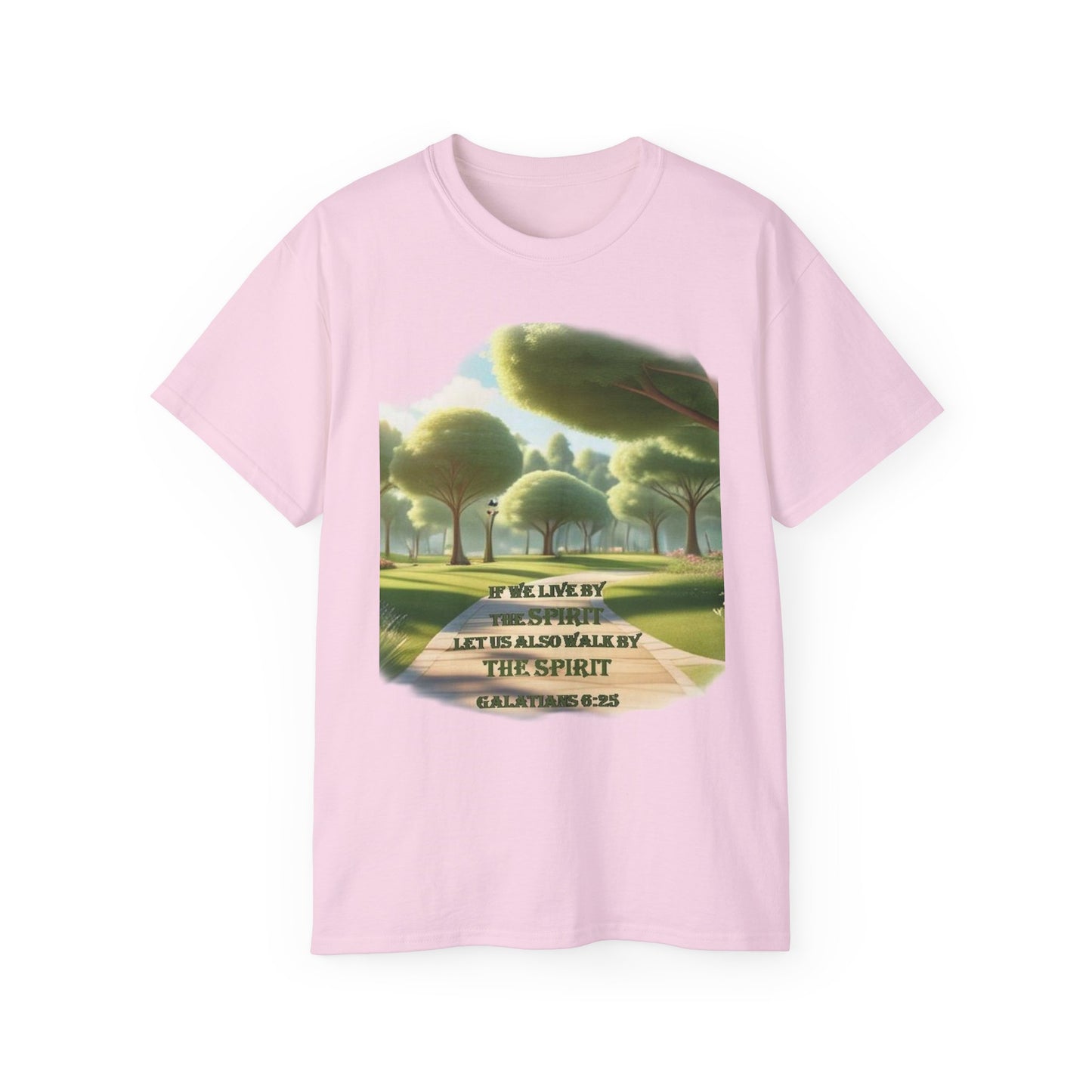 Spiritual Nature Tee, Unisex Cotton Shirt, Inspirational T-Shirt, Garden Lover's Gift, Faith-Based Apparel