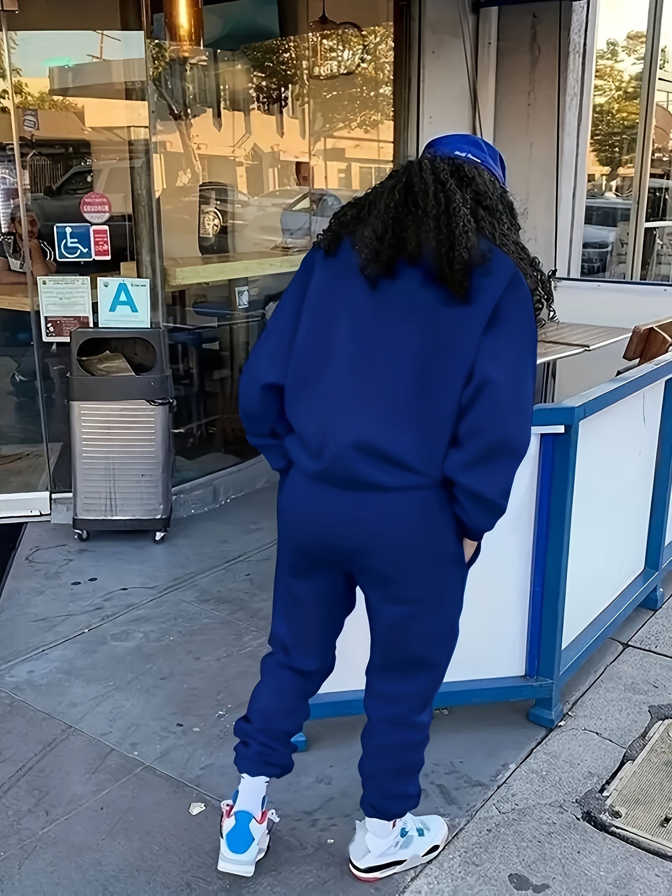 Size 14 - 22 Casual Outfits Set, Women's Plus Letter & Heart Print, Long Sleeve Round Neck Sweatshirt & Joggers, Outfits 2 Piece Set