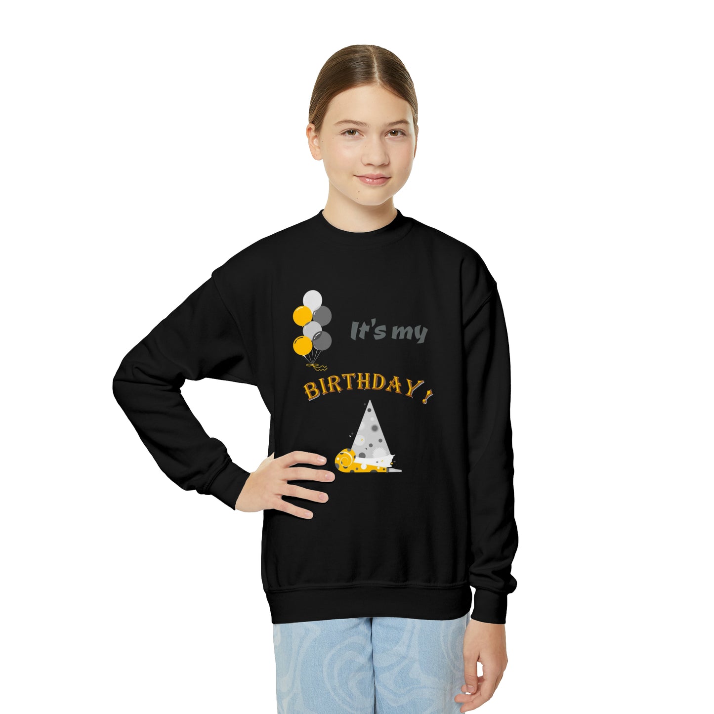 It's my Birthday Youth Crewneck Sweatshirt