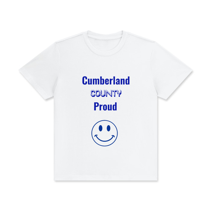 Cumberland County Unisex Classic Crew Neck Cotton T-Shirt,Cumberland,Cumberland County,Unisex,T-shirt,Women,Men,MOQ1,Delivery days 5