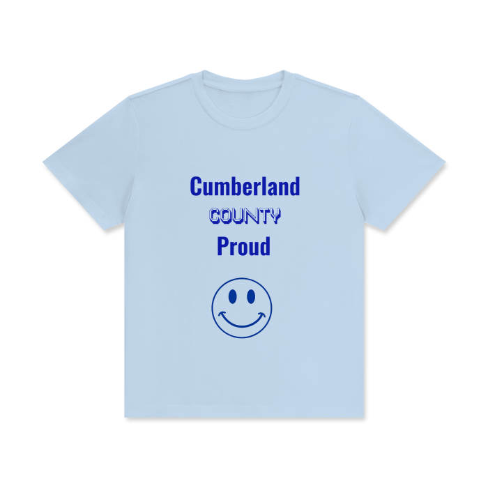 Cumberland County Unisex Classic Crew Neck Cotton T-Shirt,Cumberland,Cumberland County,Unisex,T-shirt,Women,Men,MOQ1,Delivery days 5