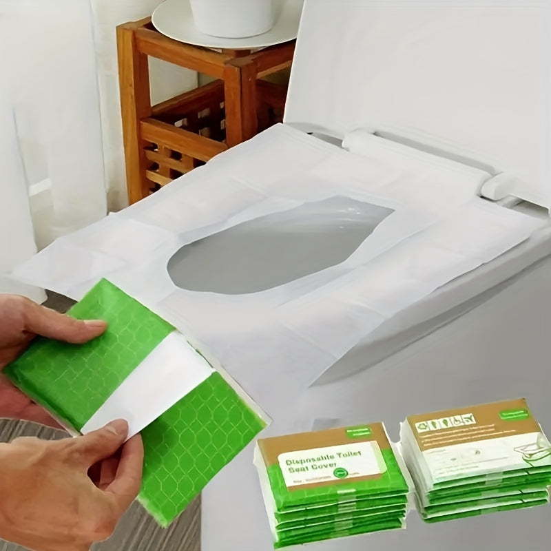 100 Pcs Toilet Seat Covers,Dissolved In Water, Portable Individually Packaged, For Use During Travel, Potty Training And Many More