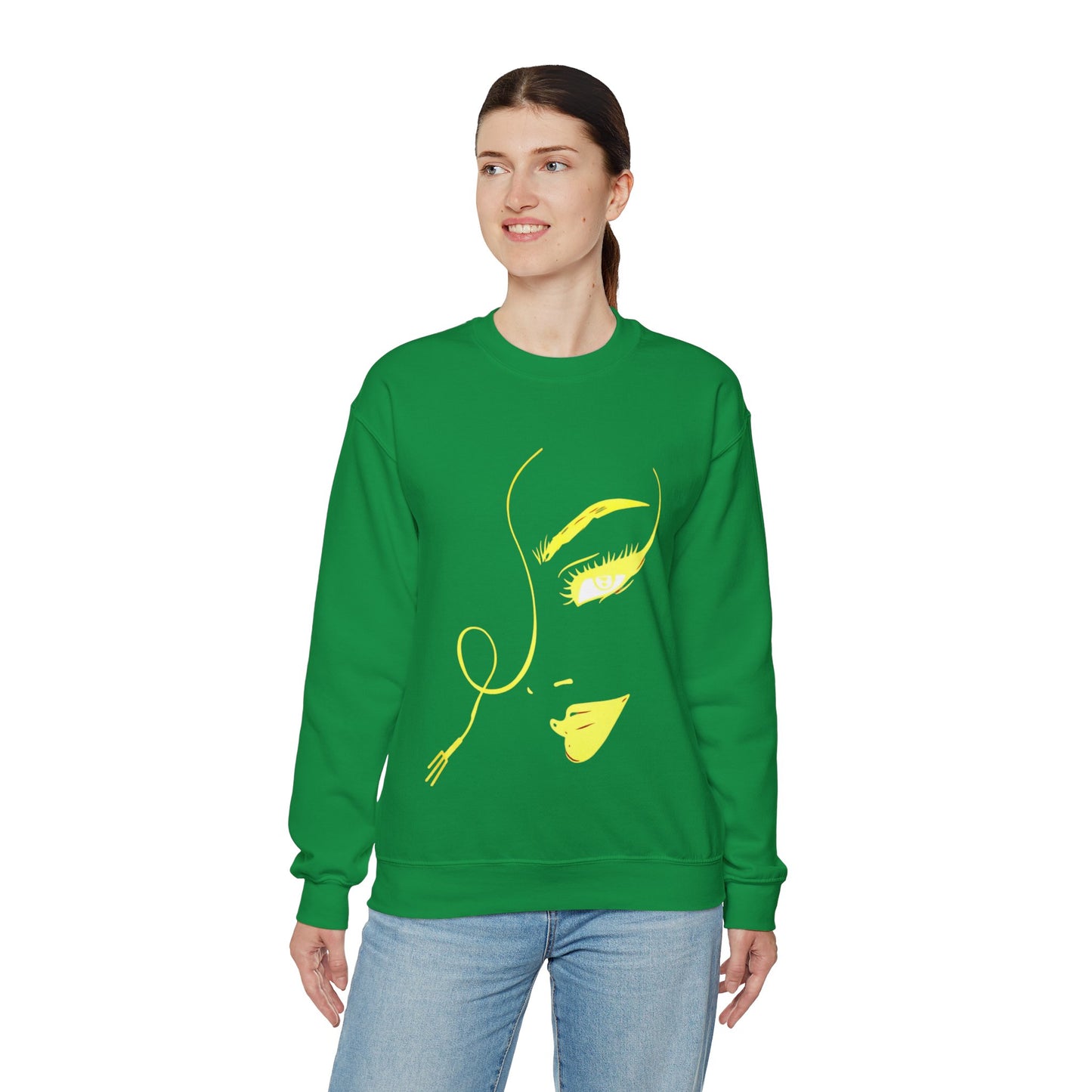 Women's Face Crewneck Sweatshirt