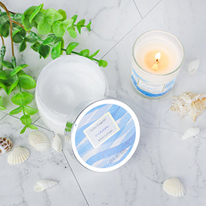 7 Pcs Ocean Scent Body & Earth Spa Gift Baskets for Women