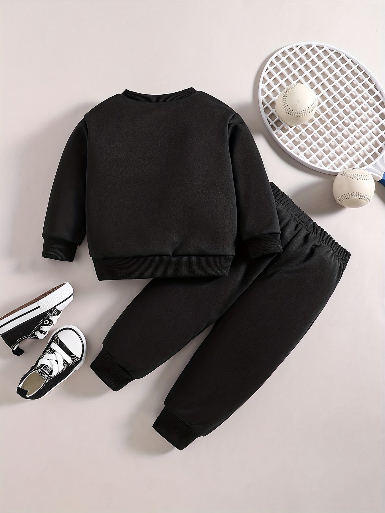 Baby Boy Casual Outfit, The Birthday Boys Graphic Sweatshirt Pants Set, Kids Clothes