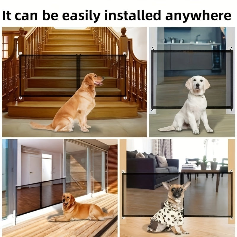 1pc Pet Isolation Fence, Balcony Cat And Dog Isolation Net, Indoor Obstacle Safety Protection, Hole-free Chicken And Duck Net