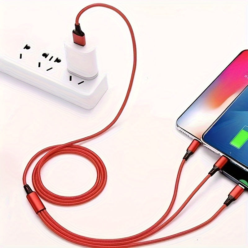 Fast Charging USB Cable For iPhone Android Type-C