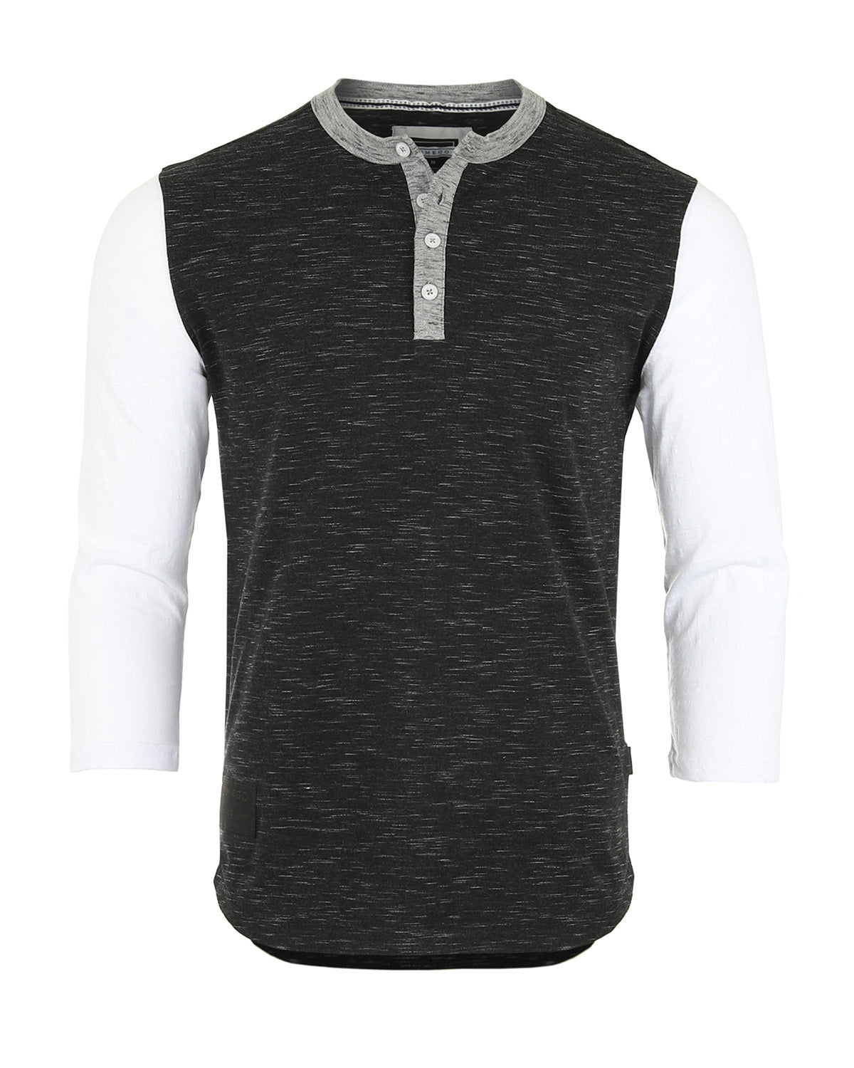 ZIMEGO Men's 3/4 Sleeve Baseball Henley – Casual Athletic Button Crewneck Shirts