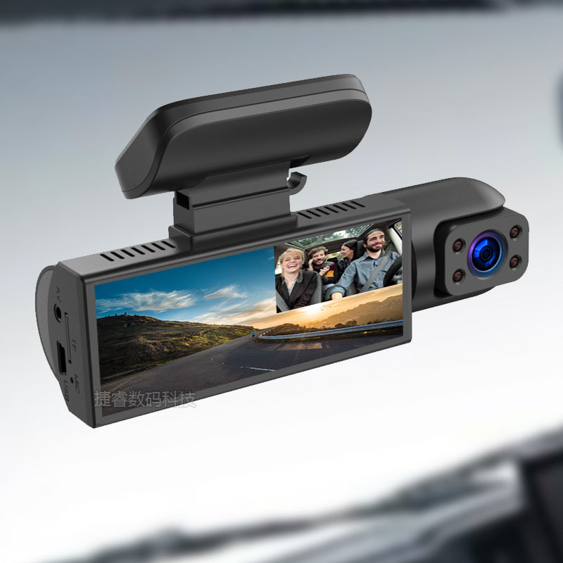 HD night vision 1080P 360 degree car double video recorder