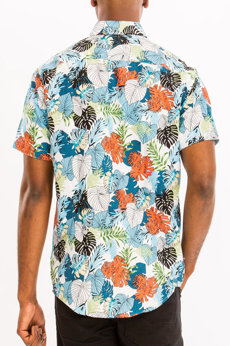 Digital Print Hawaiian Short Sleeve Shirt