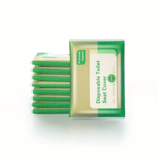 100 Pcs Toilet Seat Covers,Dissolved In Water, Portable Individually Packaged, For Use During Travel, Potty Training And Many More