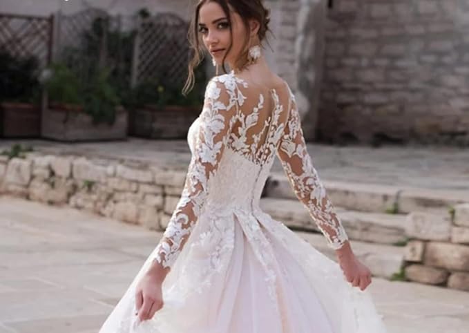 Wedding Dresses for Bride Lace Wedding Dress A Line Bridal Gown