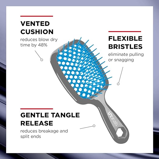 FHI HEAT UNbrush Wet & Dry Vented Detangling Hair Brush