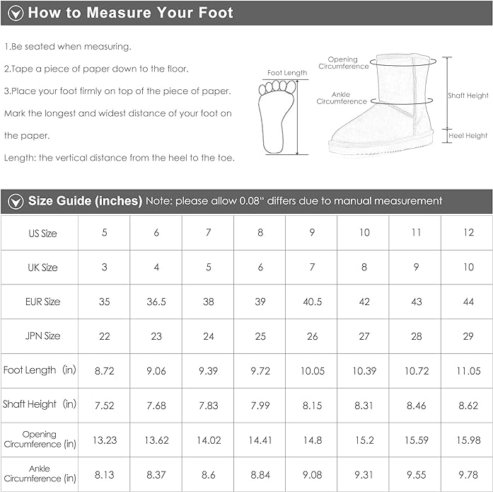 DREAM PAIRS Women's Shorty-New Mid Calf Winter Snow Boots