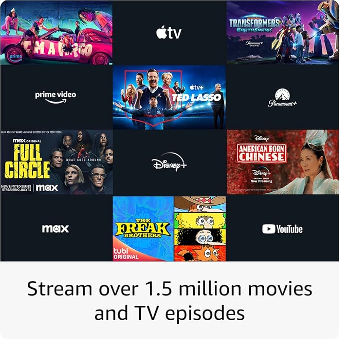 Amazon Fire TV Stick, fast HD streaming, free & live TV, quick app starts, Alexa Voice Remote with TV controls