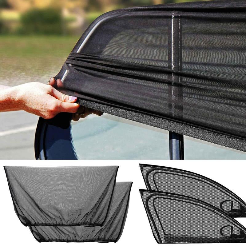 Car anti-mosquito window screen Car shade window anti-mosquito net anti-insect car curtain mosquito net sunblock screen net