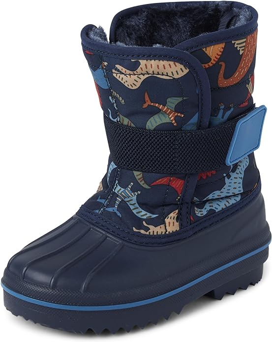 The Children's Place Unisex-Child and Toddler Faux Fur Trim Winter Snow Boots