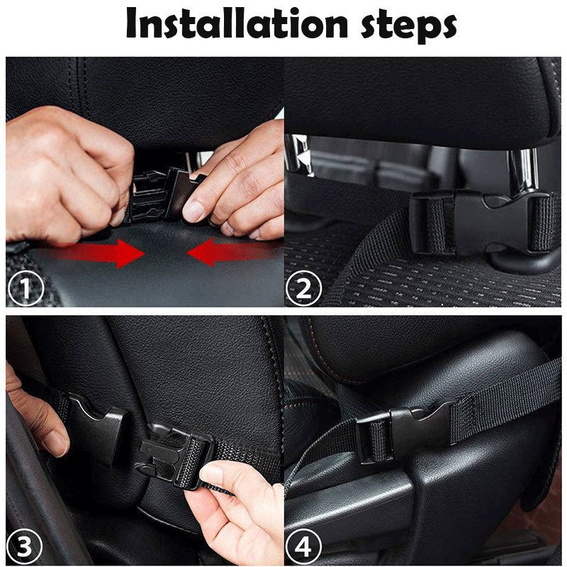 Car seat storage bag Multi-functional storage bag hanging bag Car iPad storage bag Children's anti-kick mat