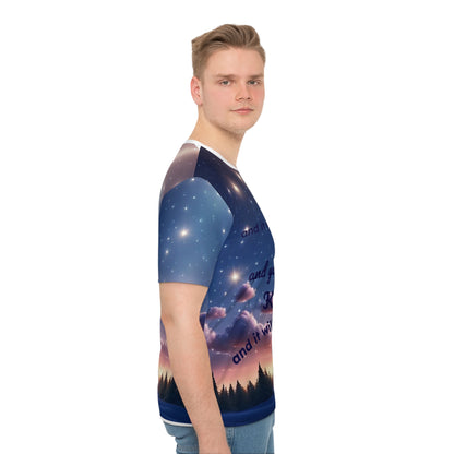 Inspirational Sky T-Shirt, Comfortable Casual Tee for Everyday Wear, Perfect Gift for Friends and Family, Motivational Shirt, Starry Design