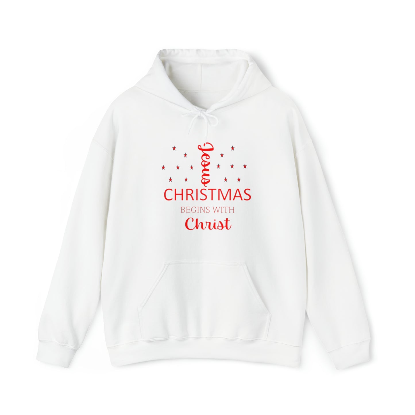 Christmas Begins With Christ Unisex Heavy Blend Hooded Sweatshirt