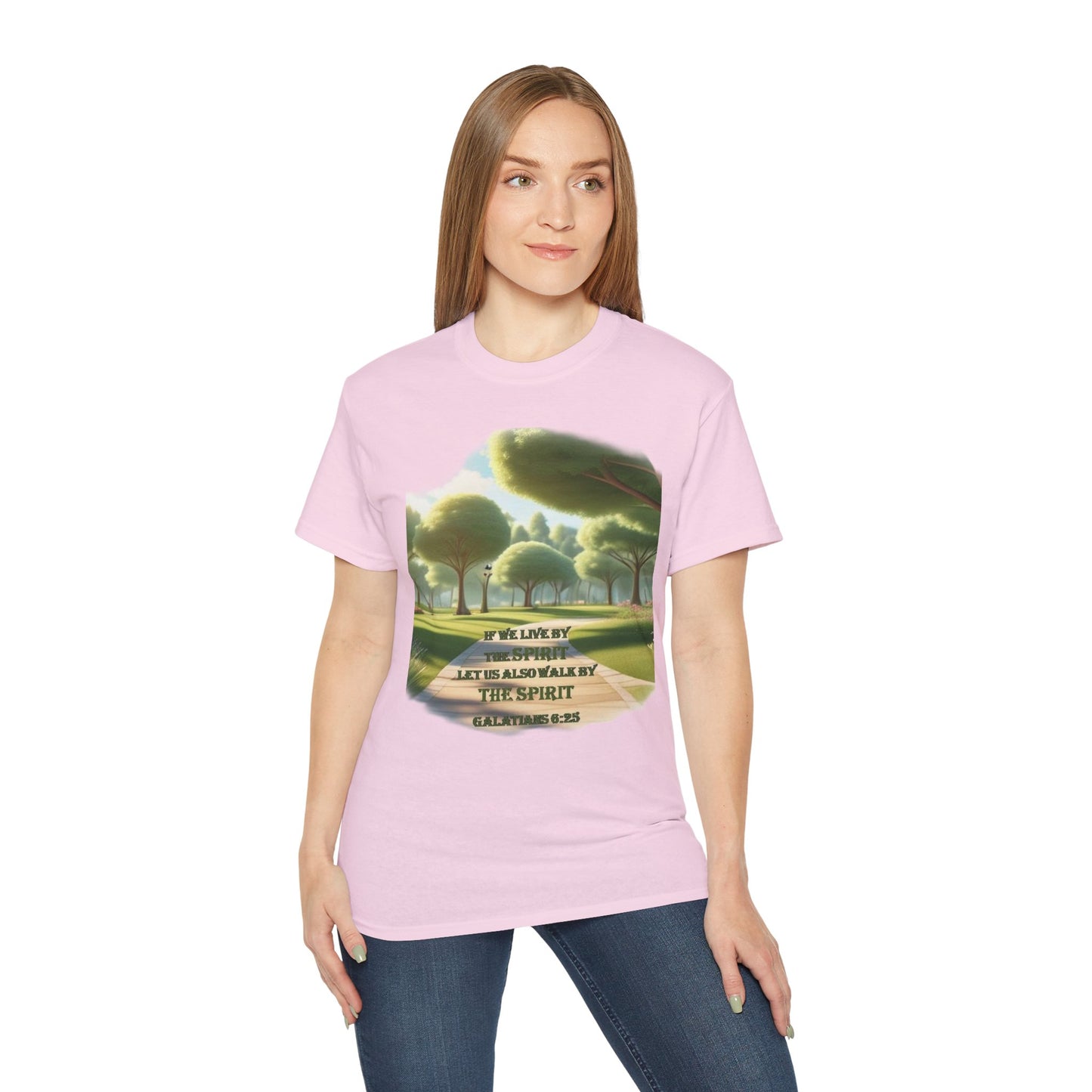 Spiritual Nature Tee, Unisex Cotton Shirt, Inspirational T-Shirt, Garden Lover's Gift, Faith-Based Apparel