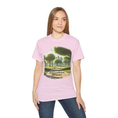 Spiritual Nature Tee, Unisex Cotton Shirt, Inspirational T-Shirt, Garden Lover's Gift, Faith-Based Apparel