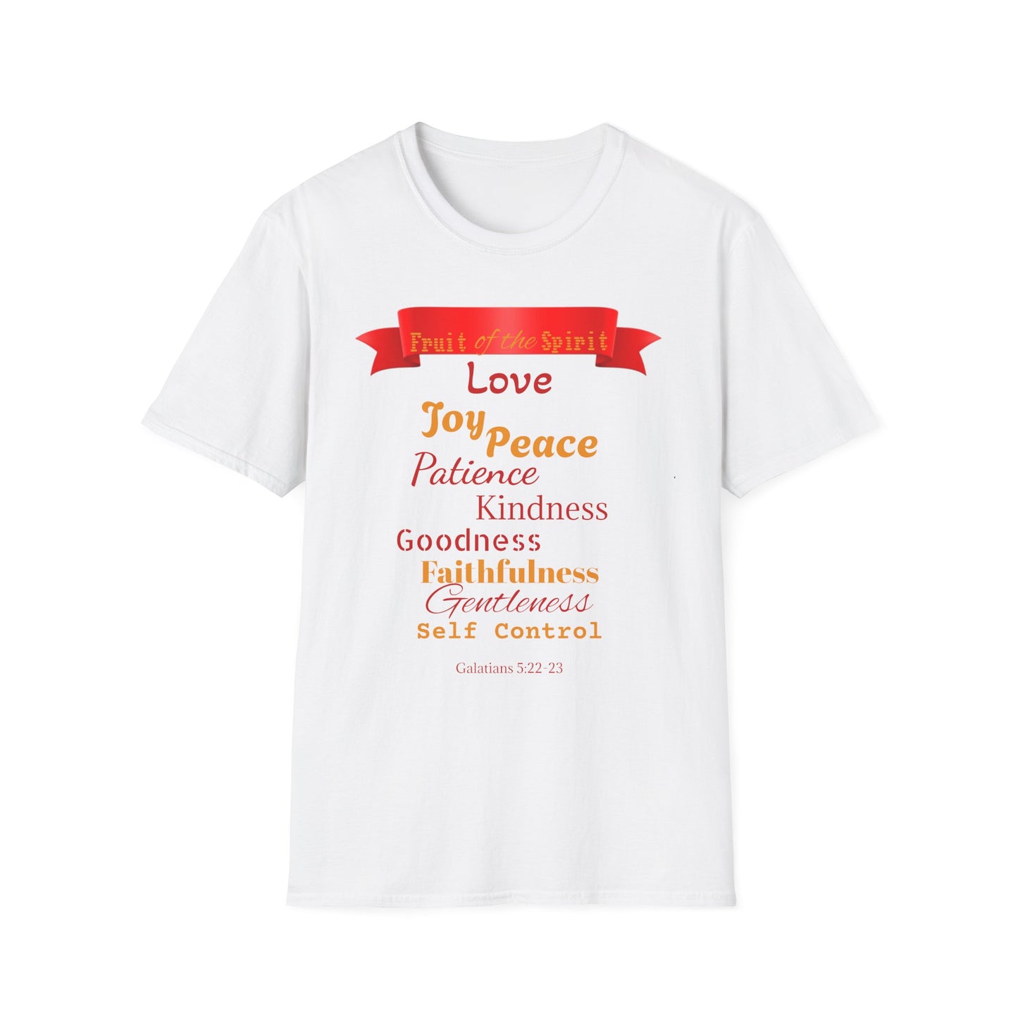 Fruits of the Spirit T-Shirt, Inspirational Tee for Faith, Christian Gift, Spiritual Encouragement, Bible Verse Apparel