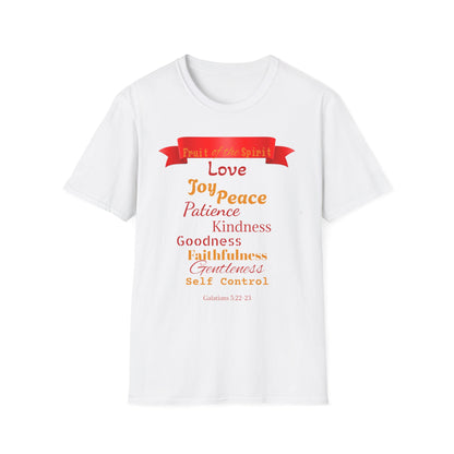 Fruits of the Spirit T-Shirt, Inspirational Tee for Faith, Christian Gift, Spiritual Encouragement, Bible Verse Apparel