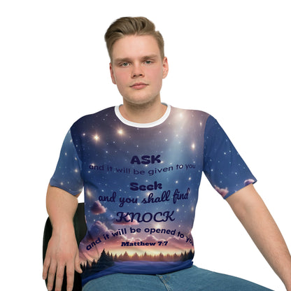 Inspirational Sky T-Shirt, Comfortable Casual Tee for Everyday Wear, Perfect Gift for Friends and Family, Motivational Shirt, Starry Design