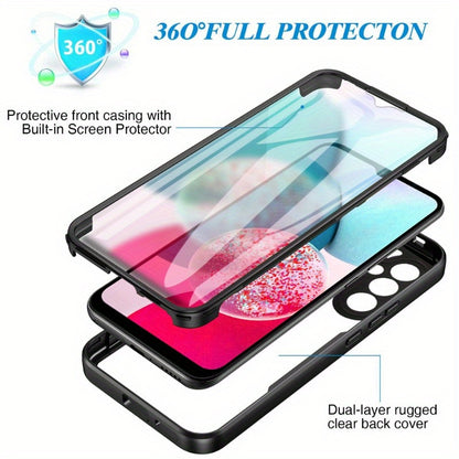 Double-sided 360 Full Body Dual Layers Phone Cases For Samsung Galaxy A14 A34 A54 A24 A53 A04S A04E A25 A33 A12 Dual Layer Phone Cover