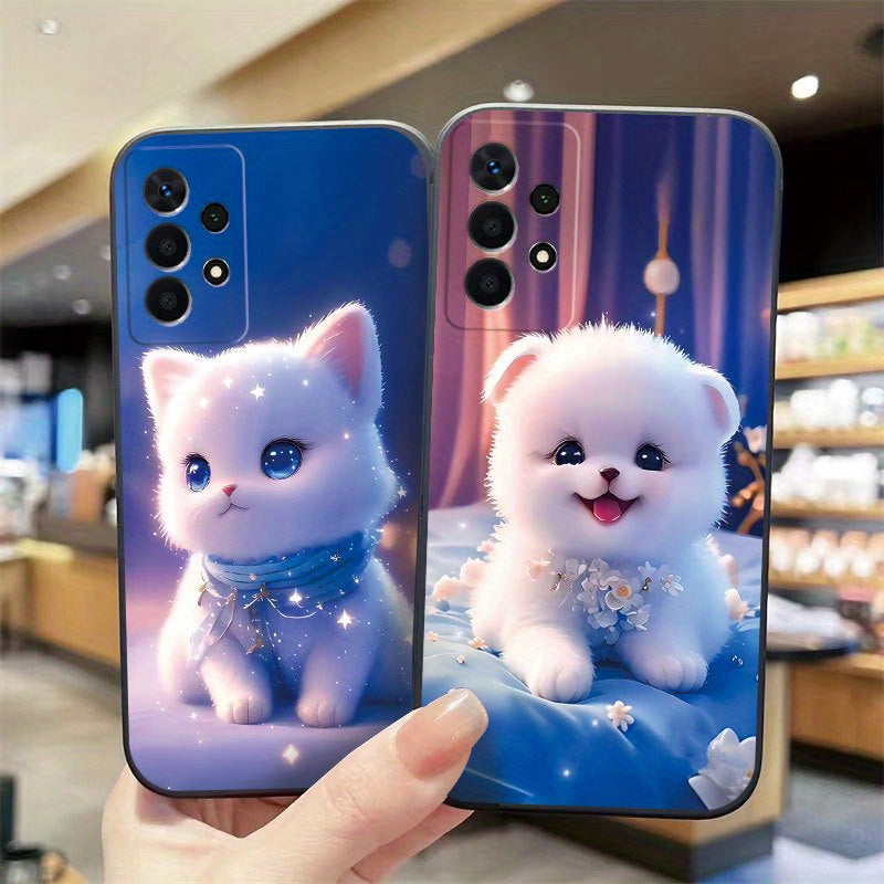 Phone Case For Samsung A02/A02S/A03/A03S/A04E/A04S/A11/A12/A13/A14/A22/A23/A24/A25/A32/A33/A34/A52/A52S/A53/A54/A72/A73 5G Anti Fall Cover Cute Dog Pattern Design-KAG