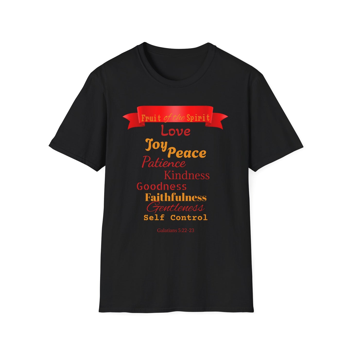 Fruits of the Spirit T-Shirt, Inspirational Tee for Faith, Christian Gift, Spiritual Encouragement, Bible Verse Apparel