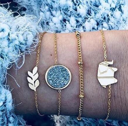 Bead Chain Bracelet Set