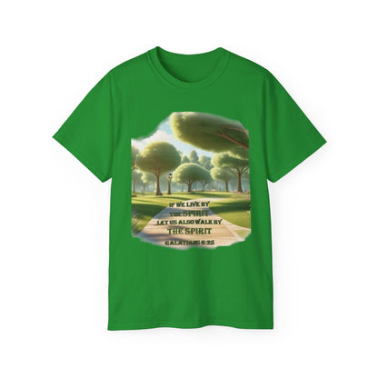 Spiritual Nature Tee, Unisex Cotton Shirt, Inspirational T-Shirt, Garden Lover's Gift, Faith-Based Apparel