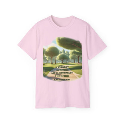 Spiritual Nature Tee, Unisex Cotton Shirt, Inspirational T-Shirt, Garden Lover's Gift, Faith-Based Apparel