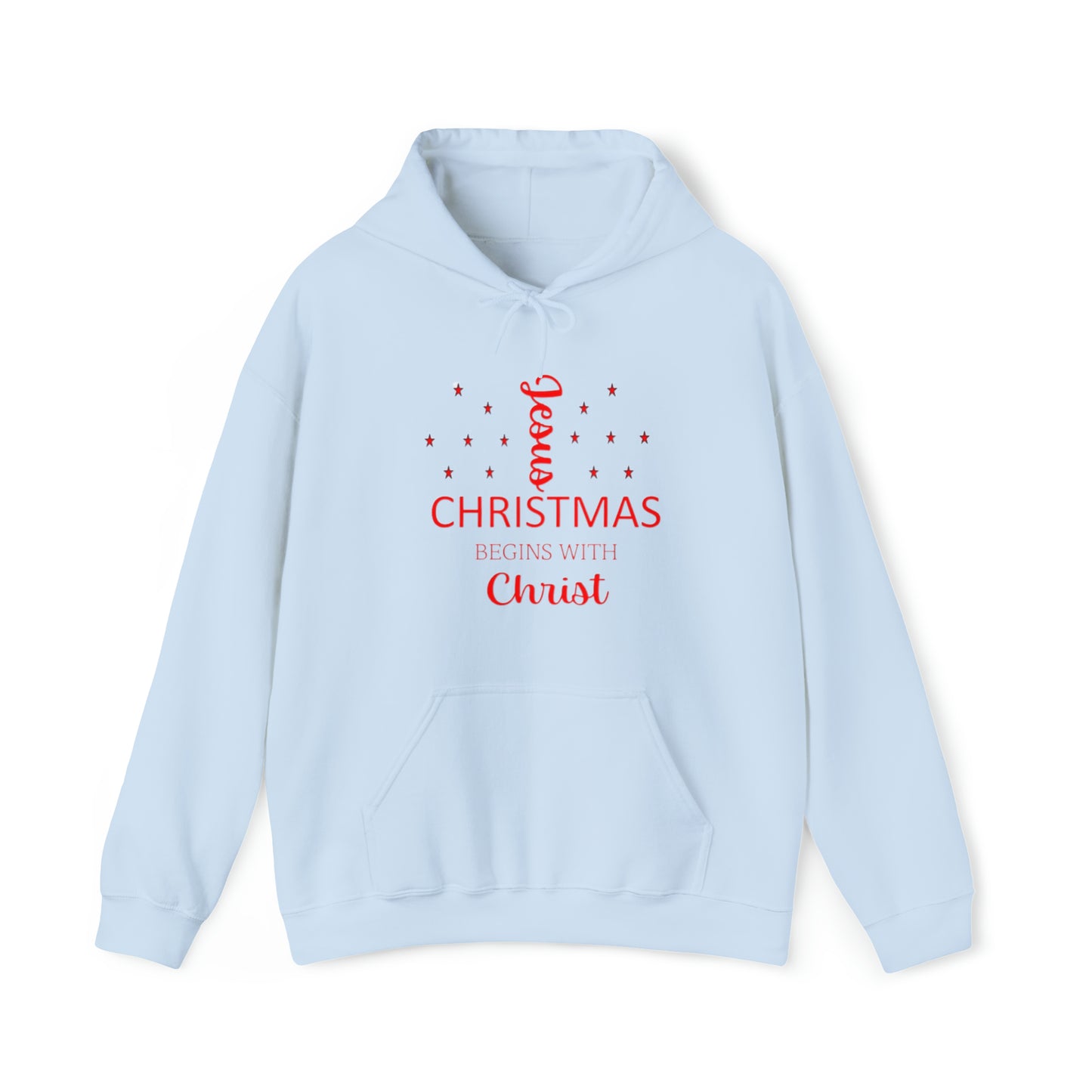 Christmas Begins With Christ Unisex Heavy Blend Hooded Sweatshirt