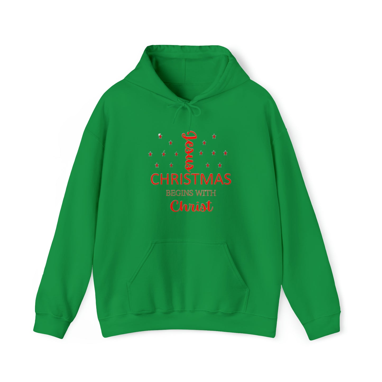 Christmas Begins With Christ Unisex Heavy Blend Hooded Sweatshirt