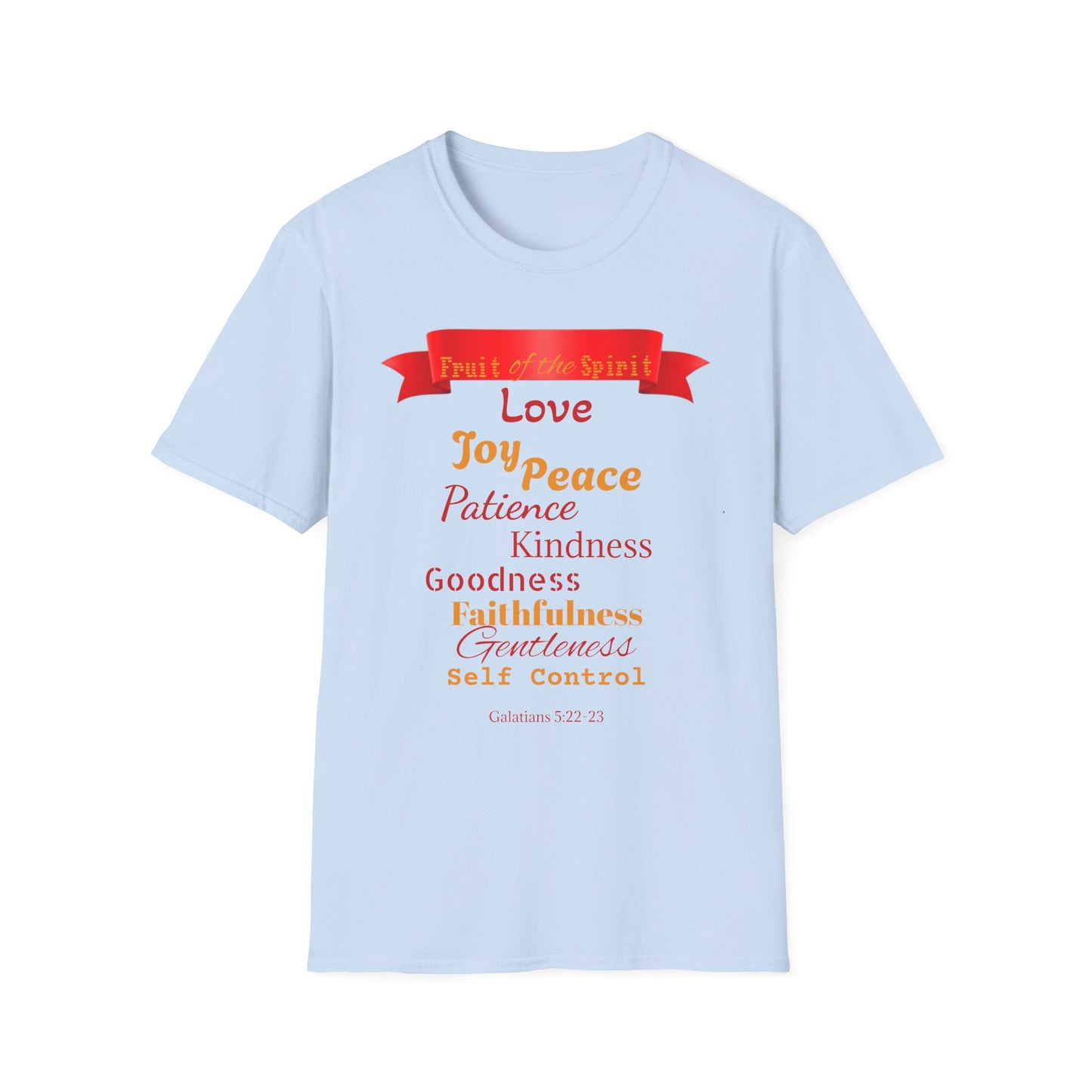 Fruits of the Spirit T-Shirt, Inspirational Tee for Faith, Christian Gift, Spiritual Encouragement, Bible Verse Apparel