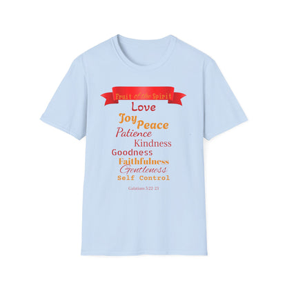 Fruits of the Spirit T-Shirt, Inspirational Tee for Faith, Christian Gift, Spiritual Encouragement, Bible Verse Apparel