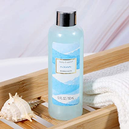 7 Pcs Ocean Scent Body & Earth Spa Gift Baskets for Women