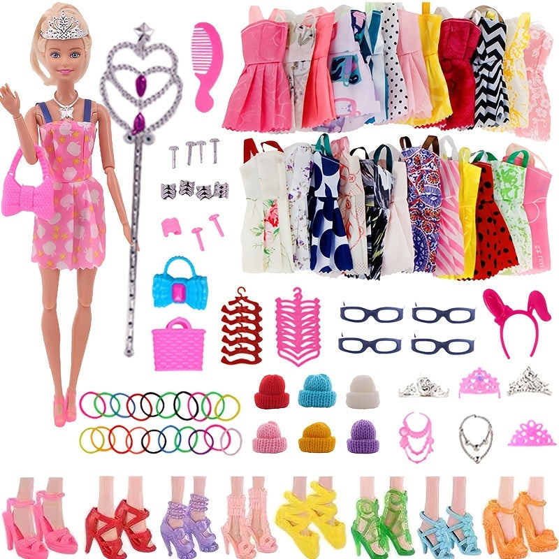 68pcs Princess Doll Accessories Set